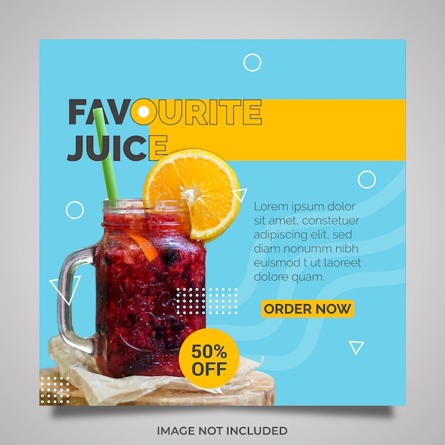 Vector juice advertising banner