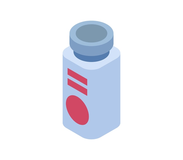 Juice bottle isometric