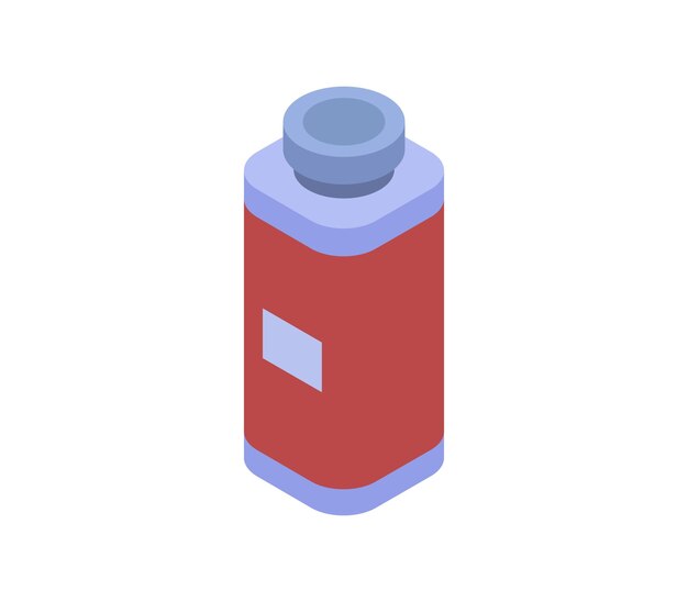 Juice bottle isometric