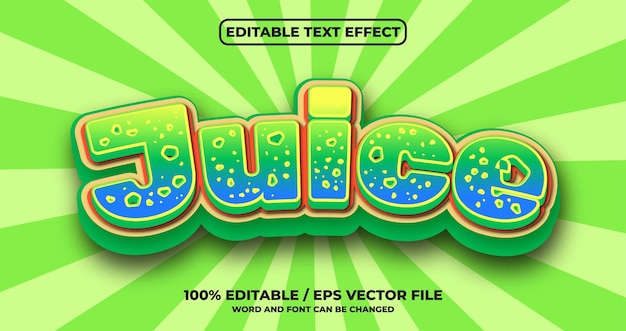 Juice editable text effect