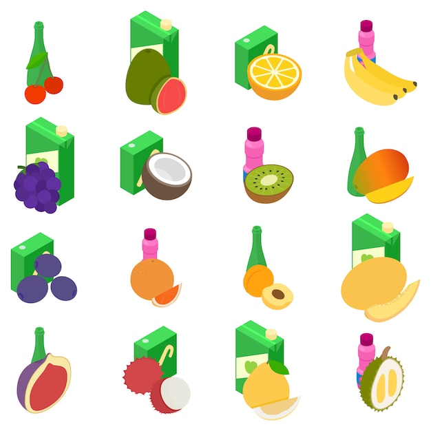 Juice icon set