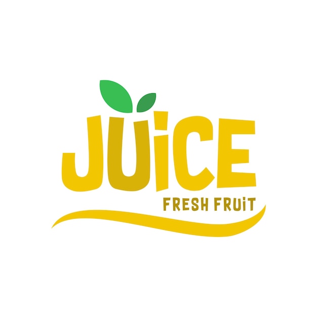 Juice logo template in simple style