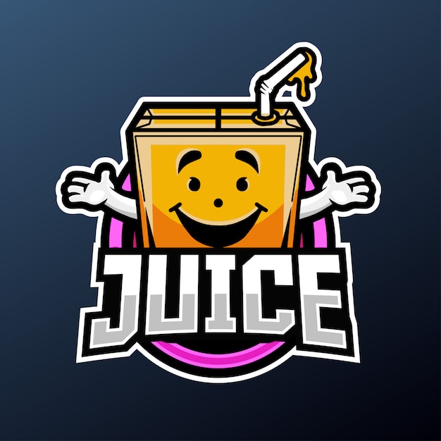 Mascotte juice per sport e logo esport