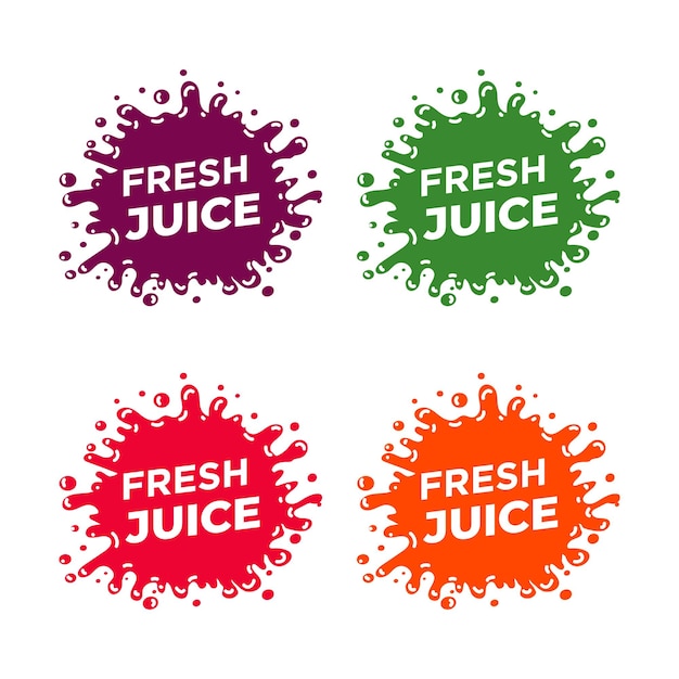 Juice splash vector teken