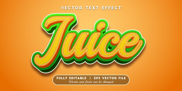 Juice Text Effect Bewerkbare tekststijl