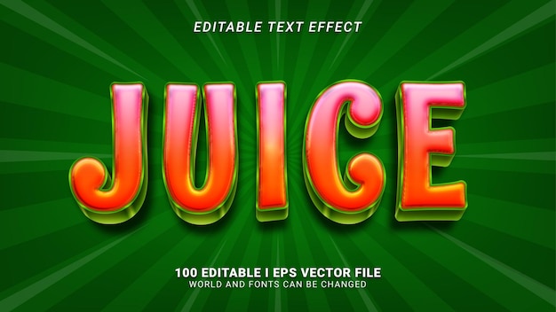 Juice text effect