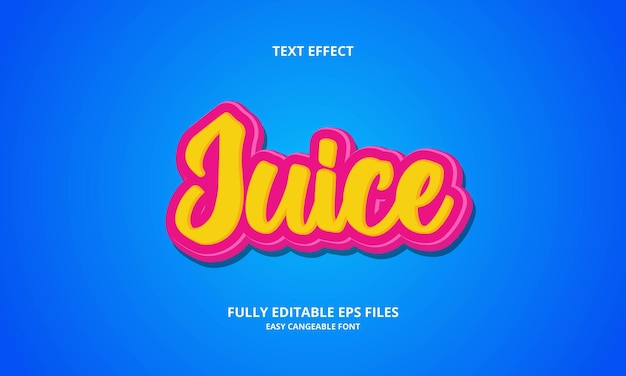 juice text effect