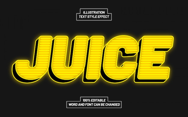 Juice text style effect