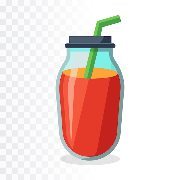 Vector juice vector illustration on transparent background