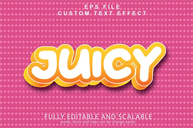 Juicy 3d Text Effect