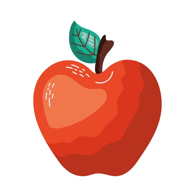 Vector juicy apple illustratie