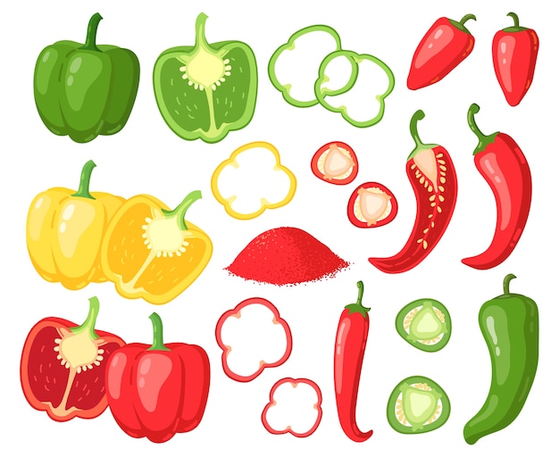 juicy farm vegetables illustration