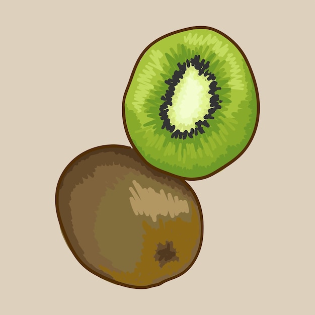 Juicy and healthy fruit. Kiwi