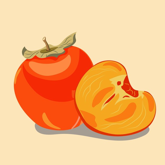 Juicy persimmon