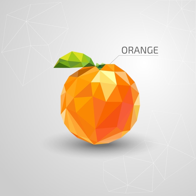 Juicy polygon orange