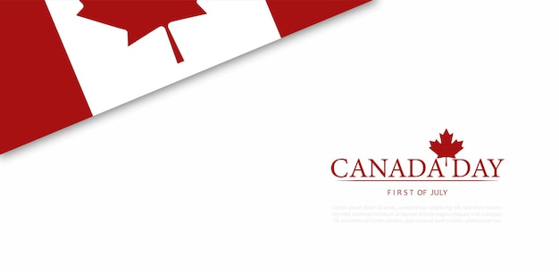 Vector july 1st happy canada day vector illustration