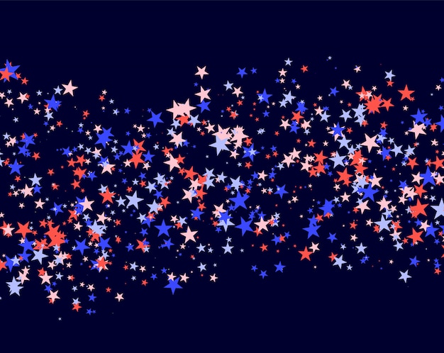 July 4th pattern made of stars