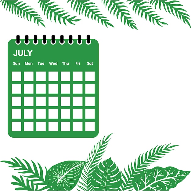 July Month Calendar