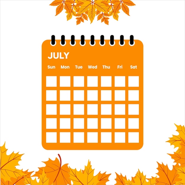 July Month Calendar