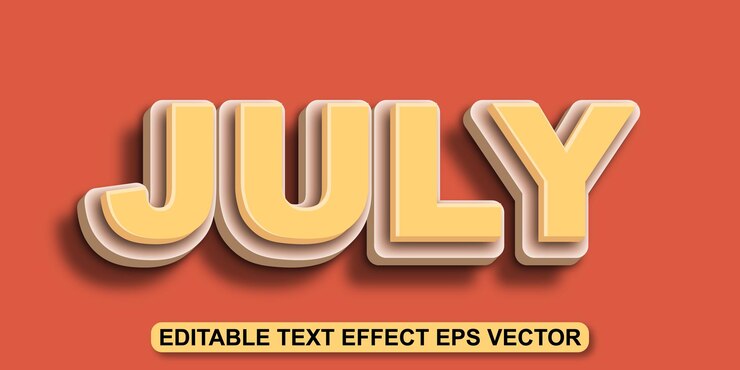 Vector 유일하게 노란색으로 편집 가능한 3d 텍스트 효과 eps 터