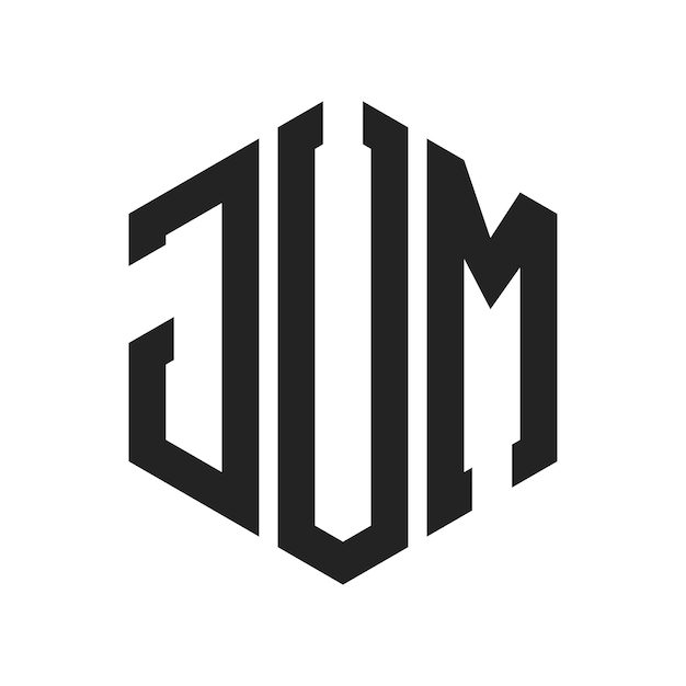 ロゴデザイン: JUM モノグラム6角形