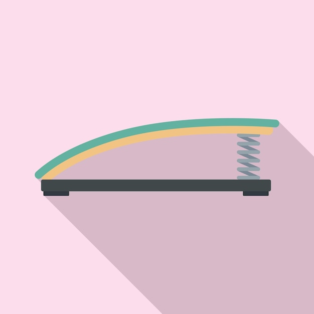 Вектор Значок прыжковой доски плоская иллюстрация векторной иконки прыжковой доски для веб-дизайна
