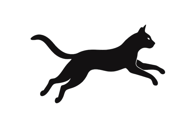 jumping cat vector illustration