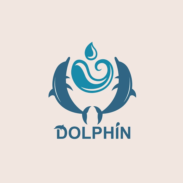 jumping dolphin emblem