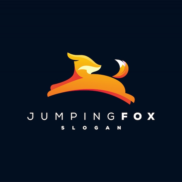 Jumping fox logo