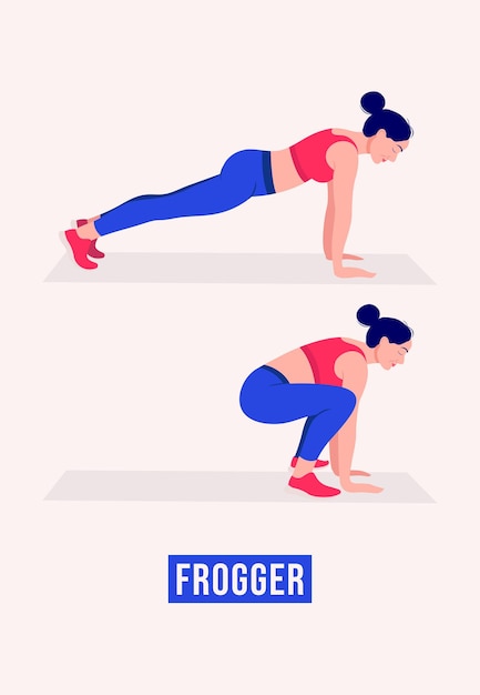 jumping jacks exercise woman workout fitness aerobic and exercises