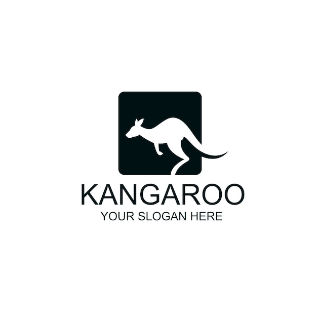 Jumping kangaroo icon