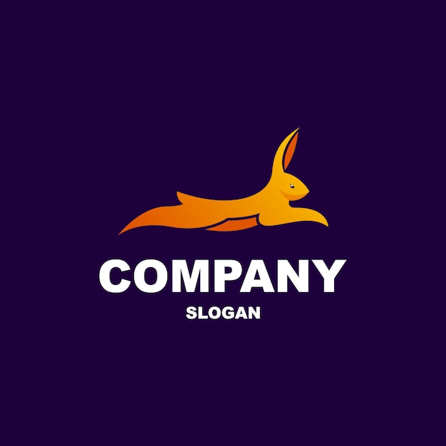 Jumping Rabbit logo design