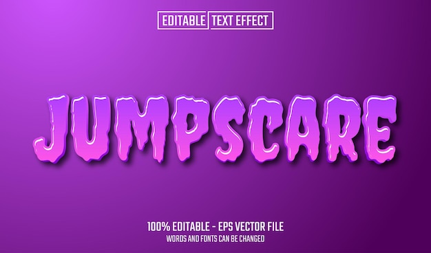 jumpscare bewerkbare tekst-effect