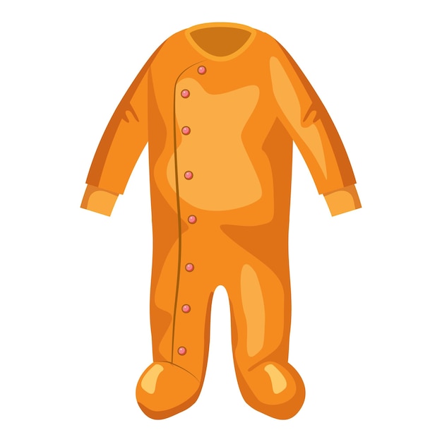 Vector jumpsuit for baby icon cartoon illustration of jumpsuit for baby vector icon for web