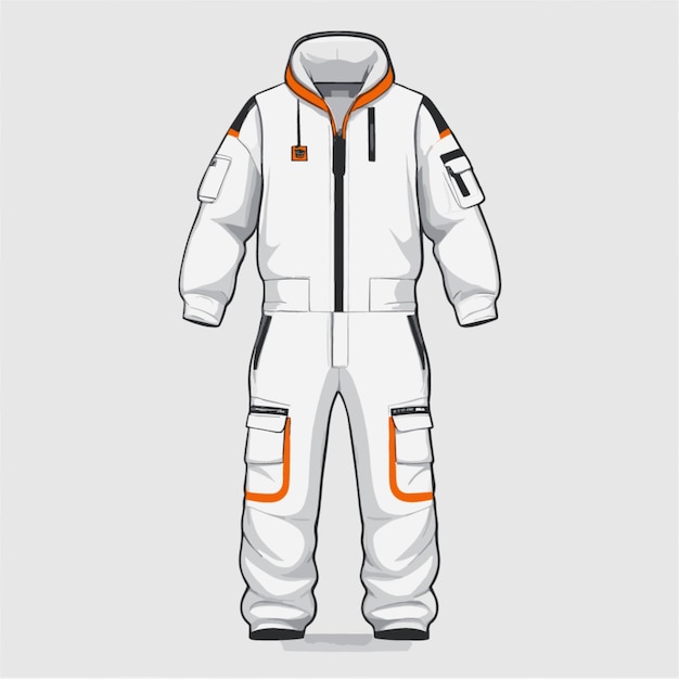 Vector jumpsuit vector on a white background