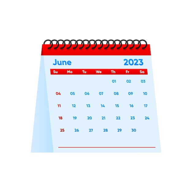 June Calendar 2023 year simple minimal design Desktop calendar 2023 year Advertisement printing