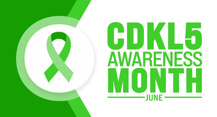 Vector june is cdkl5 awareness month background template holiday concept use to background banner