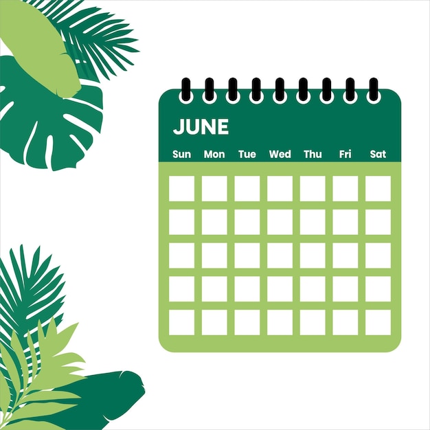 June Month Calendar