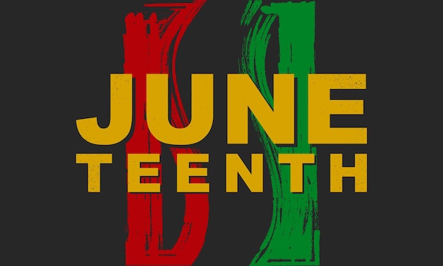 Juneteenth achtergrondontwerp vectorillustratie