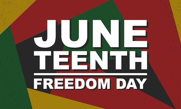 Juneteenth Background Design Vector Illustration