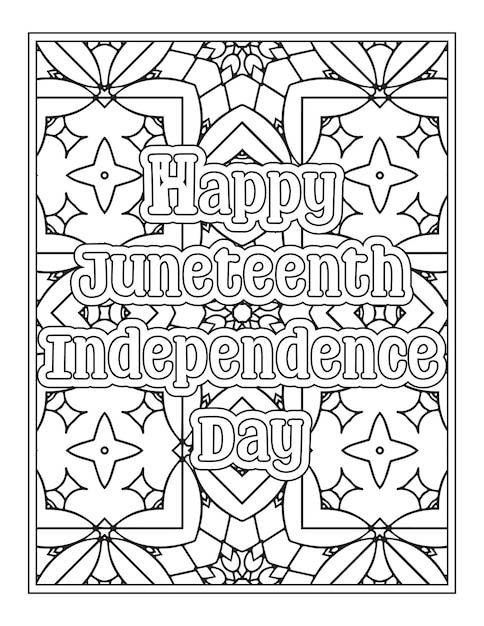 Juneteenth Day Quotes Coloring Pages for Kdp Coloring Pages