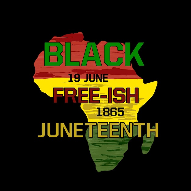 Vector juneteenth day tshirt design vector