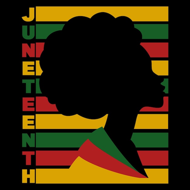 Vector juneteenth day tshirt design