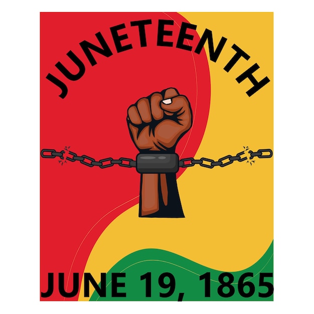 Vector juneteenth day tshirt design