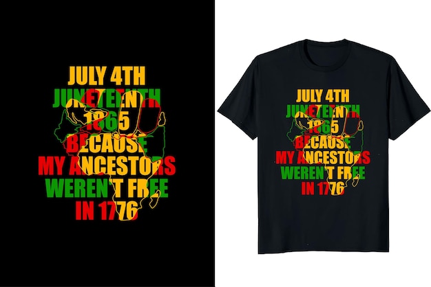 Juneteenth Day Tshirt Design