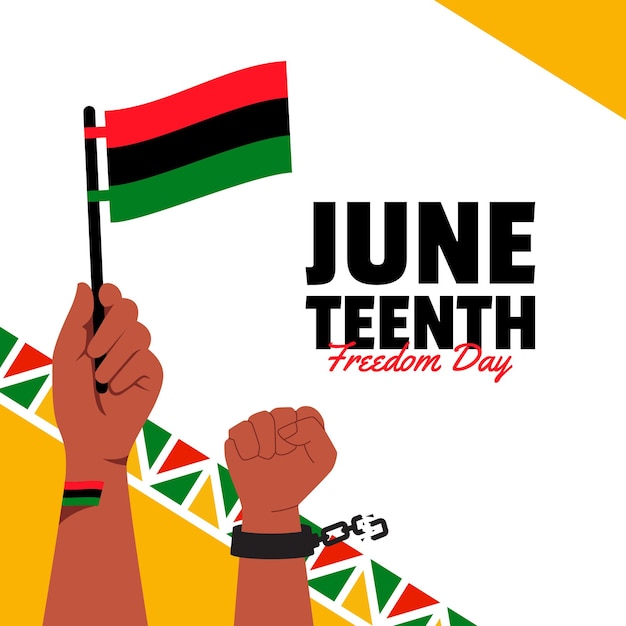 Vector juneteenth event background template vector