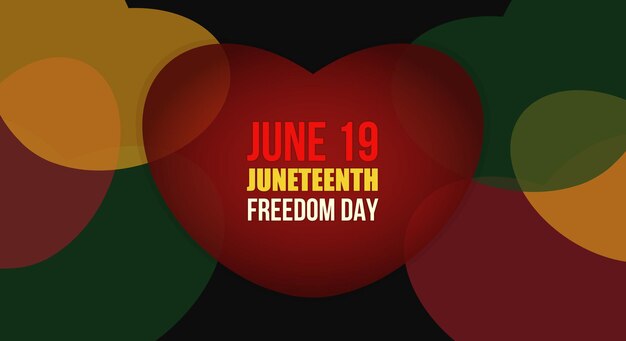 ベクトル juneteenth 自由の日の抽象的なベクトル図 幾何学的な背景形状広告ソーシャル メディア カード ポスター 6 月 19 日のベクトル バナー