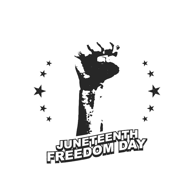 Juneteenth Freedom Day achtergrondontwerp vectorillustratie
