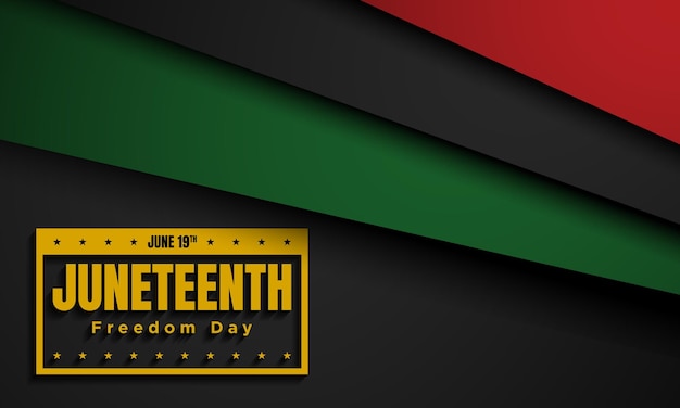 Juneteenth Freedom Day achtergrondontwerp vectorillustratie