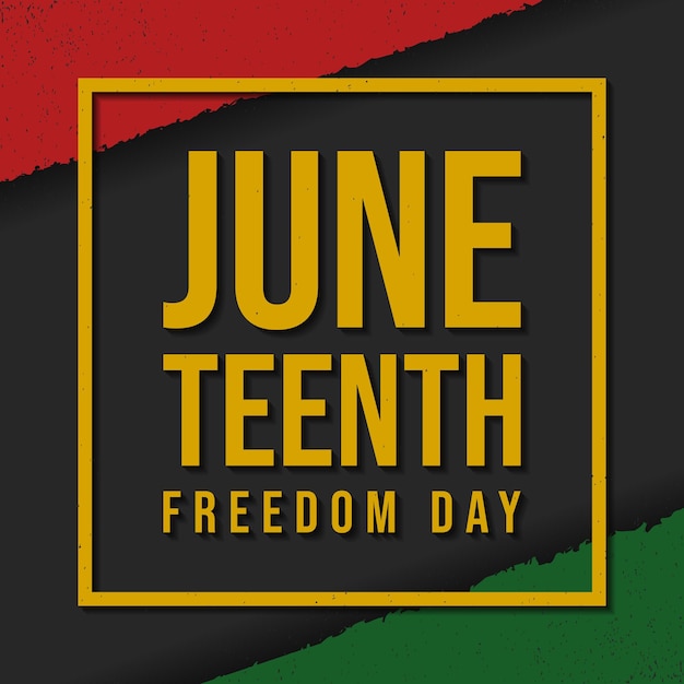 Juneteenth Freedom Day Background Design Vector Illustration